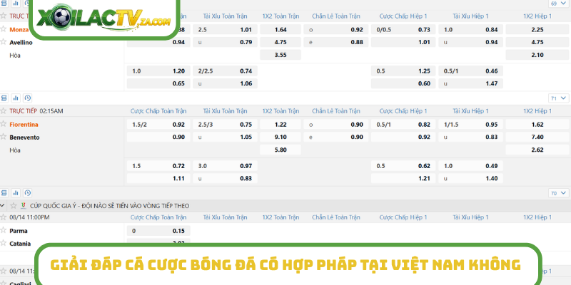 Giải đáp cá cược bóng đá có hợp pháp tại Việt Nam không