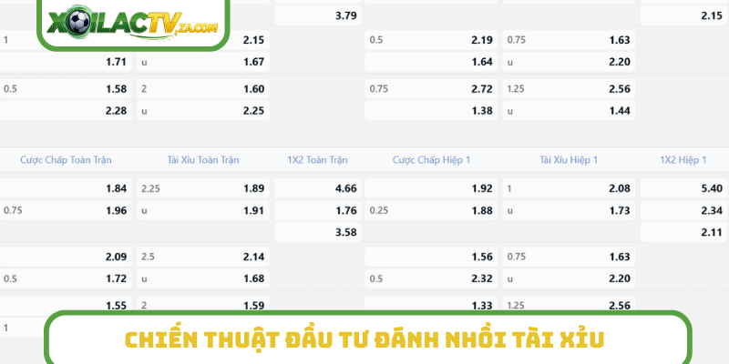 Chiến thuật đầu tư đánh nhồi tài xỉu