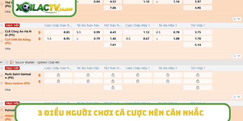 3 điều người chơi cá cược nên cân nhắc